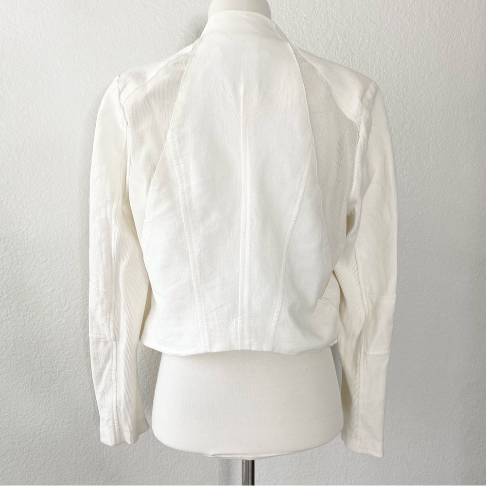 Blank NYC Off-White Moto Asymmetrical Zip Jacket - Picture 3 of 5
